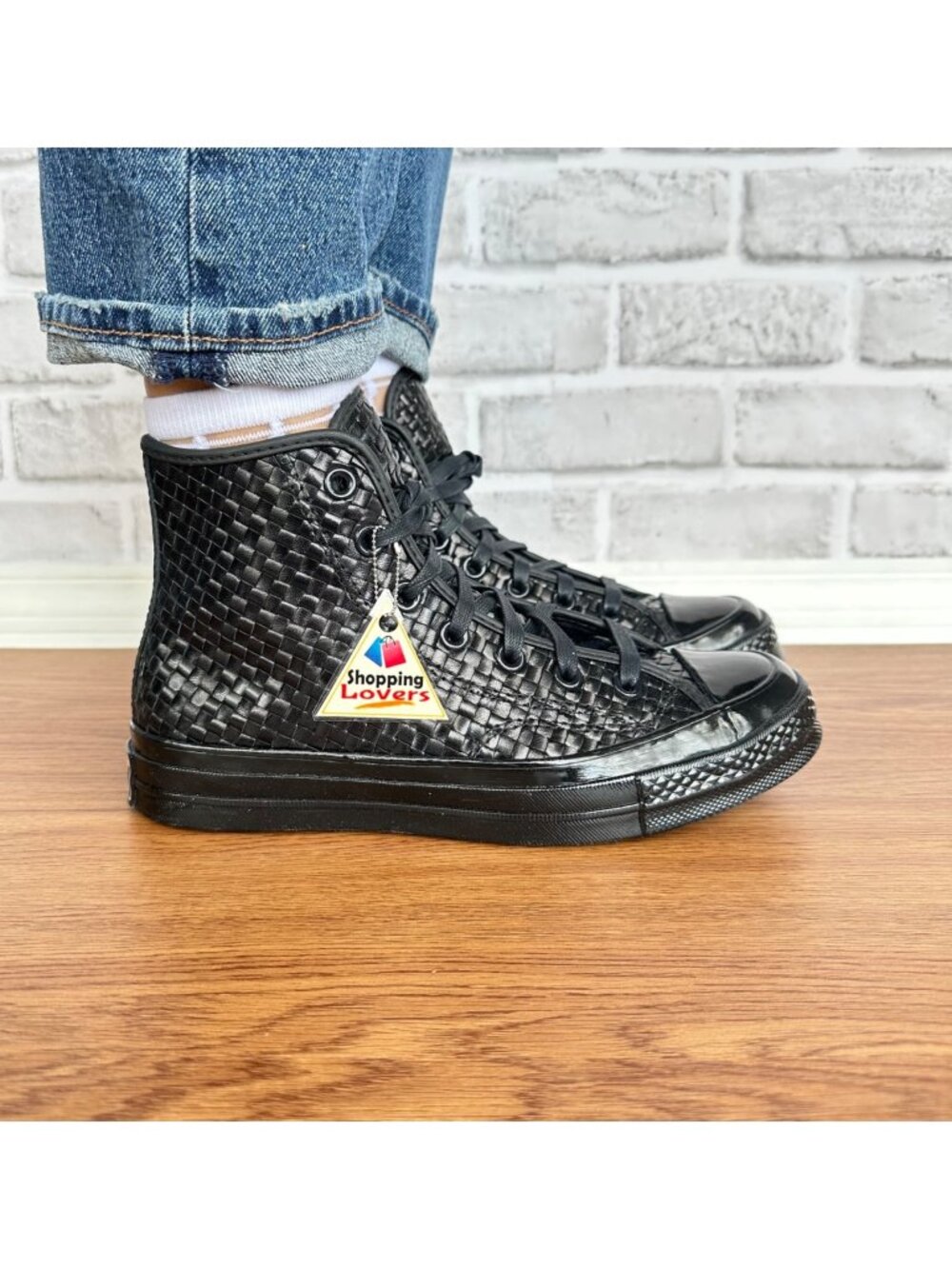 ❤️Converse Chuck 70 Woven Luxe Leather Sz 5.5 Men's Shoes Sneakers Black A14450C